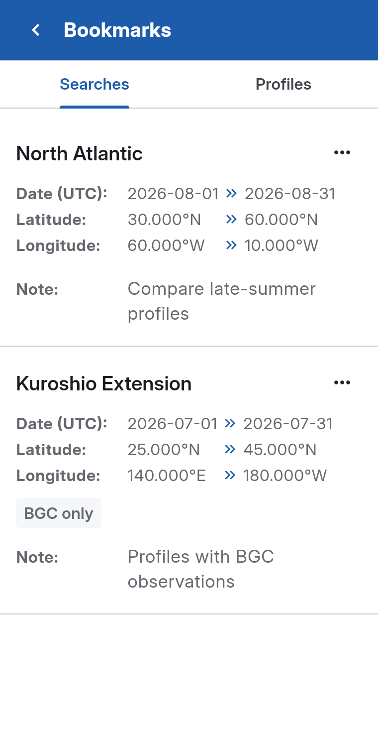 Search bookmarks